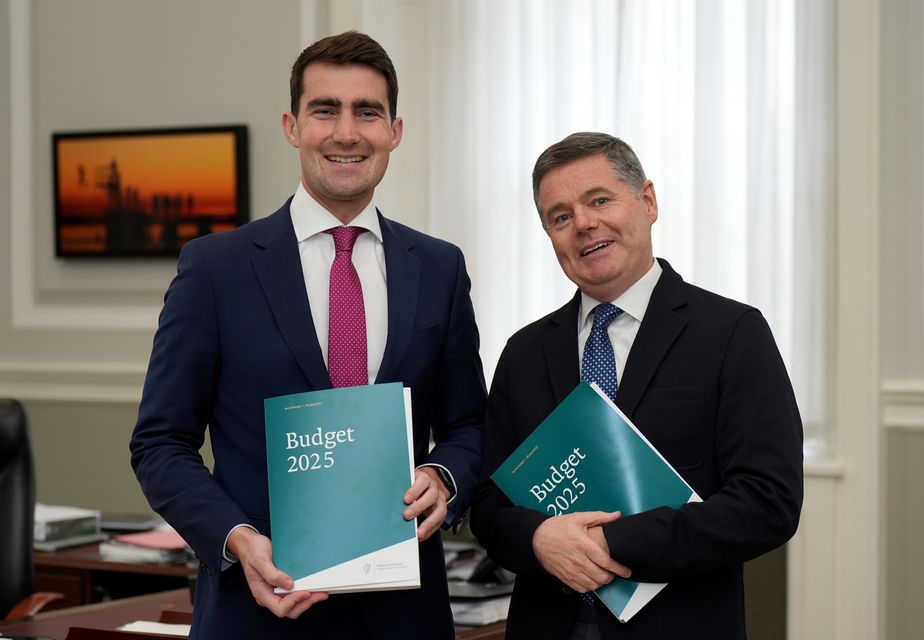 Finance Minister Jack Chambers and Minister for Public Expenditure Paschal Donohoe (Niall Carson/PA)