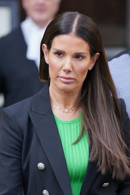 Rebekah Vardy leaving the Royal Courts Of Justice in 2022 (Jonathan Brady/PA)