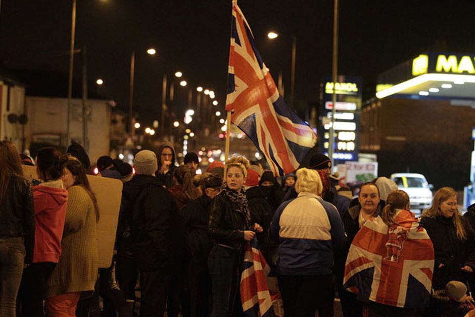 Loyalist hold protests around the village area in south Belfast