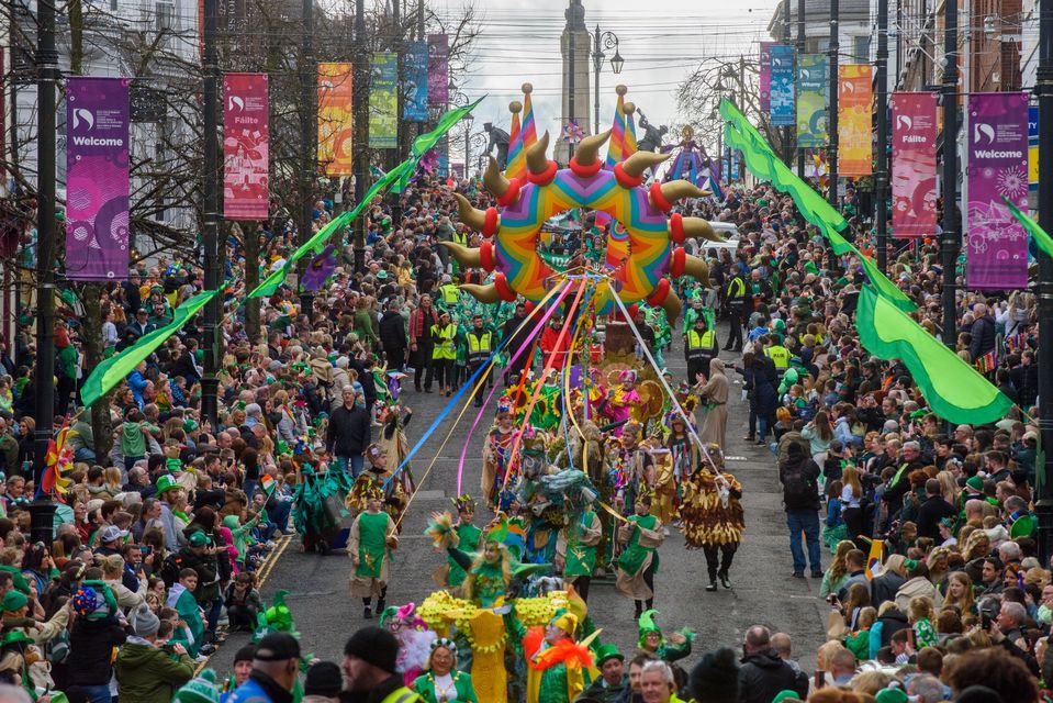 The annual St.Patrick’s Day Spring Carnival reached a climax in Derry as thousands of people came together to watch and take part in the annual event (Martin McKeown).