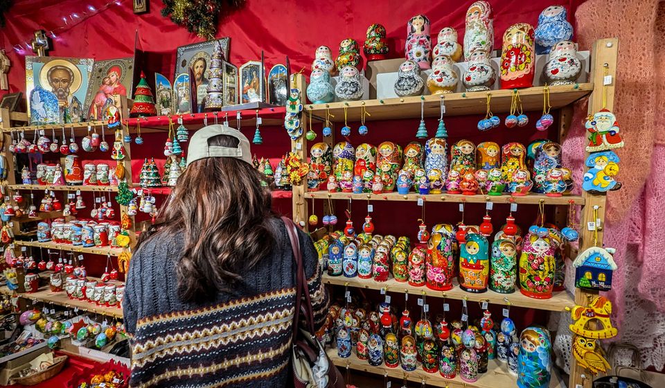 Matryoshka dolls at the St Elisabeth Convent stall, Belfast Christmas Market