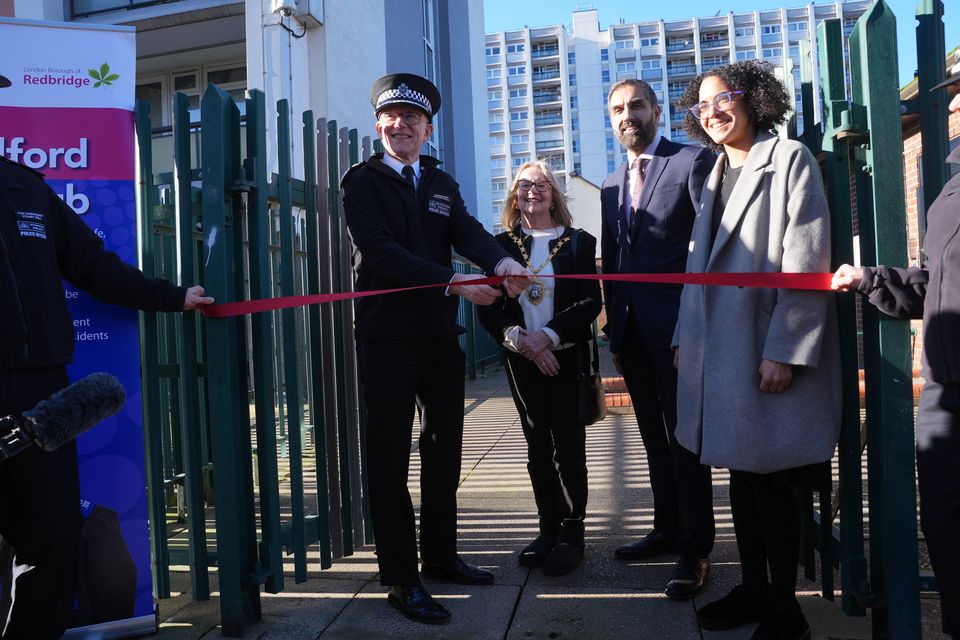 Metropolitan Police Commissioner Sir Mark Rowley attended the opening of a new police hub (Yui Mok/PA)