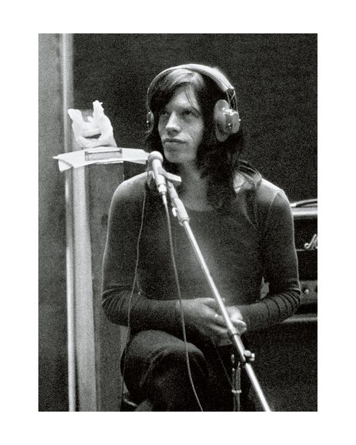 A photo of Sir Mick Jagger in the studio taken by Bill Wyman (Bill Wyman/Unseen/PA)