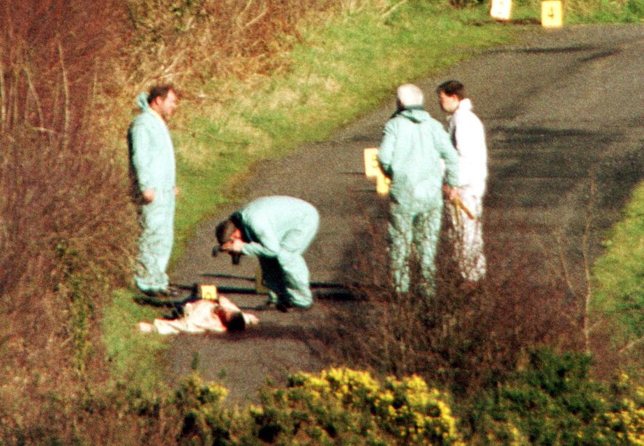 The scene of the murder of David McIlwaine and Andrew Robb