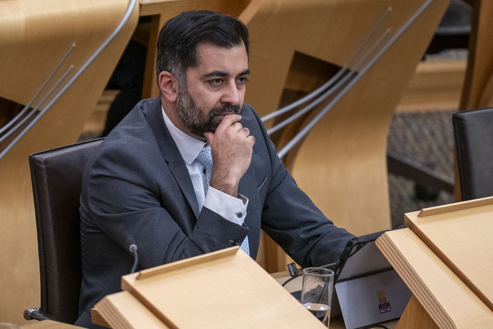 Humza Yousaf insisted ‘Gaza belongs to the people of Gaza’ (Jane Barlow/PA)