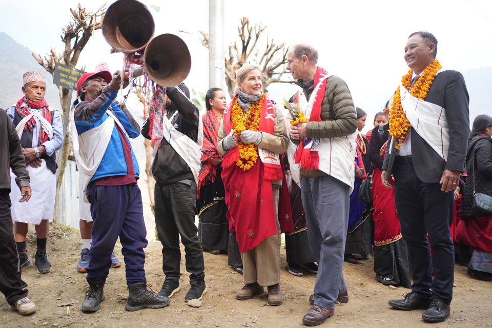 The Duke and Duchess of Edinburgh have been touring Nepal (Yui Mok/PA) 