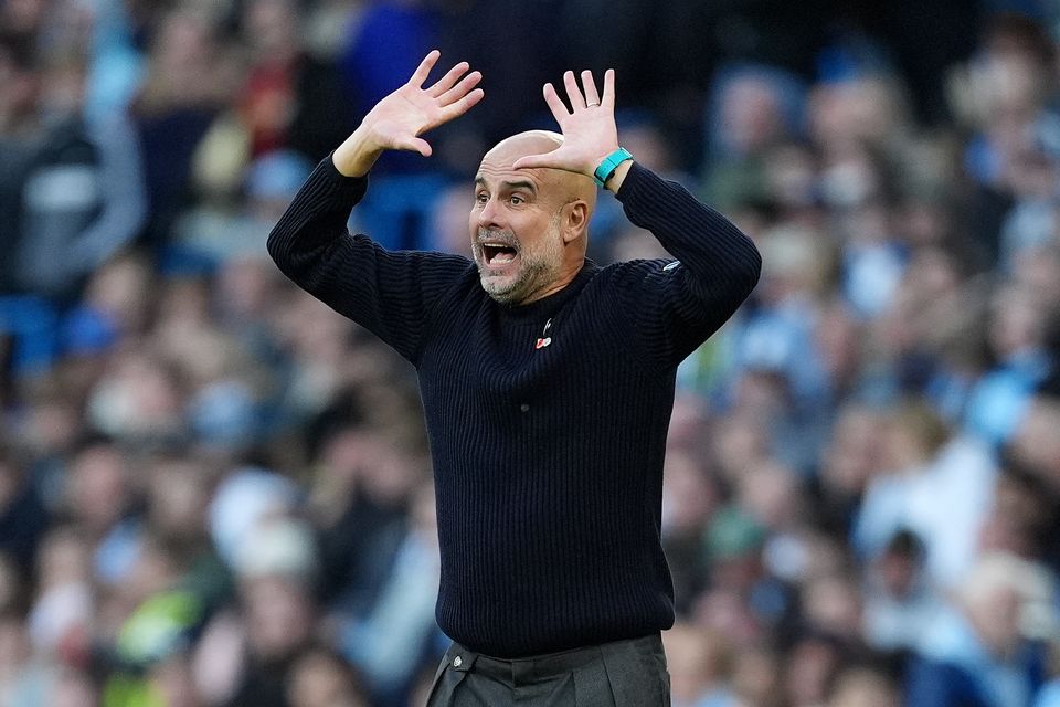 Manchester City manager Pep Guardiola worked with Wales assistant coach Piet Cremers at the Etihad Stadium (Martin Rickett/PA)