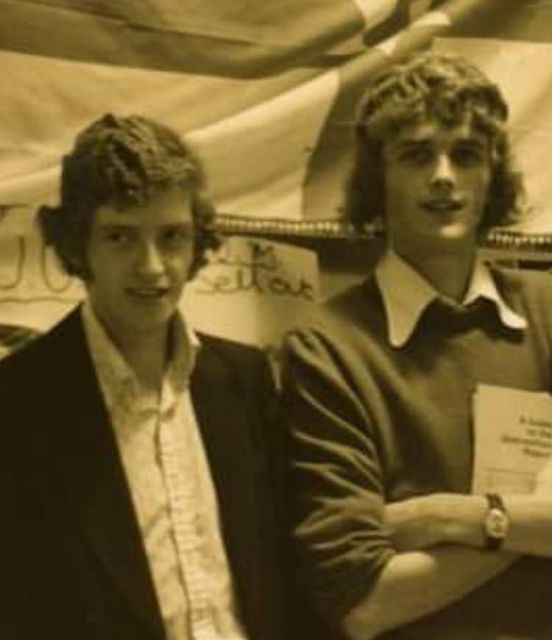Wallace Thompson and Jim Wells at Queen's University in 1975