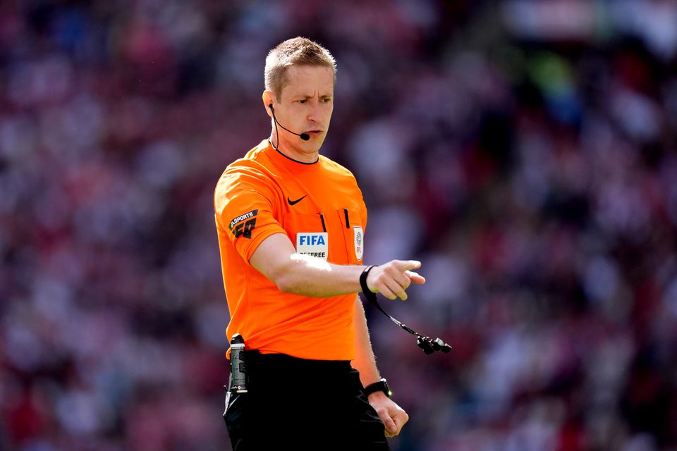 John Brooks was on VAR duties for the City Ground clash (John Walton/PA)