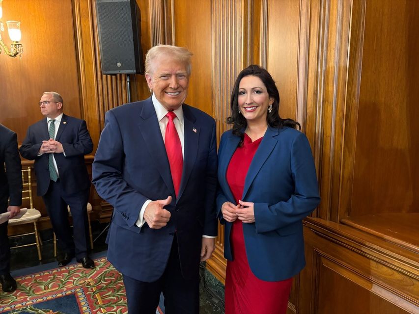 Northern Ireland deputy First Minister Emma Little-Pengelly meeting with US President Donald Trump at the US Capitol (NI Executive)