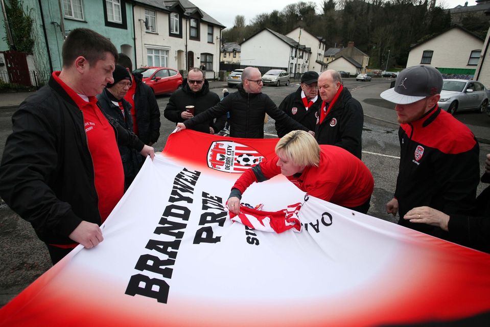 The funeral of Derry City Football Club captain Ryan McBride.
Photo Lorcan Doherty / Presseye.com