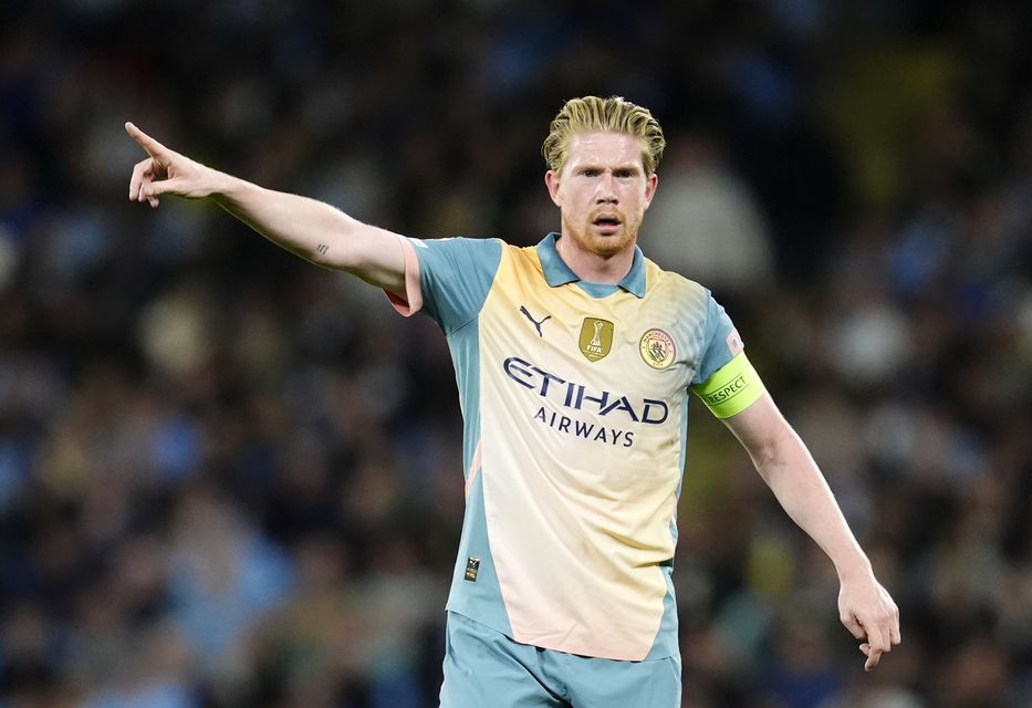 City will also be without Kevin De Bruyne this weekend (Nick Potts/PA)