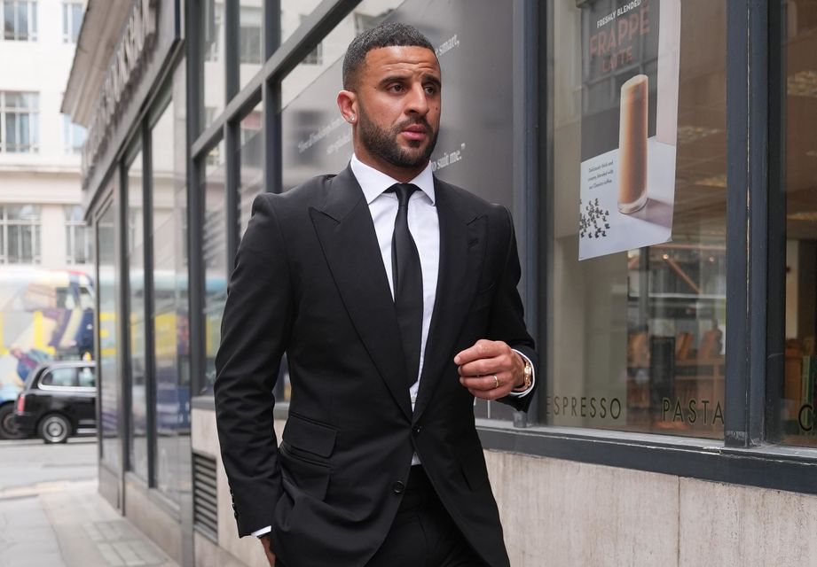 Kyle Walker arriving at the Central Family Court in London (Lucy North/PA)