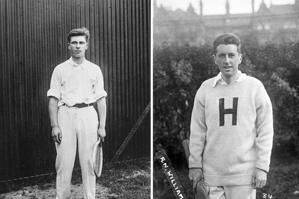 Karl Behr and Richard Williams, who were world-class tennis players who survived  the sinking of the Titanic and and went on to win numerous major tennischampionships on both sides of the Atlantic.