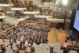 thumbnail: More than 2,000 people pack the Waterfront Hall to show support for Ashers bakery