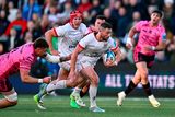 thumbnail: Ulster's John Cooney is tackled by Scott Screafton of Benetton during the sides' URC clash at Ravenhill