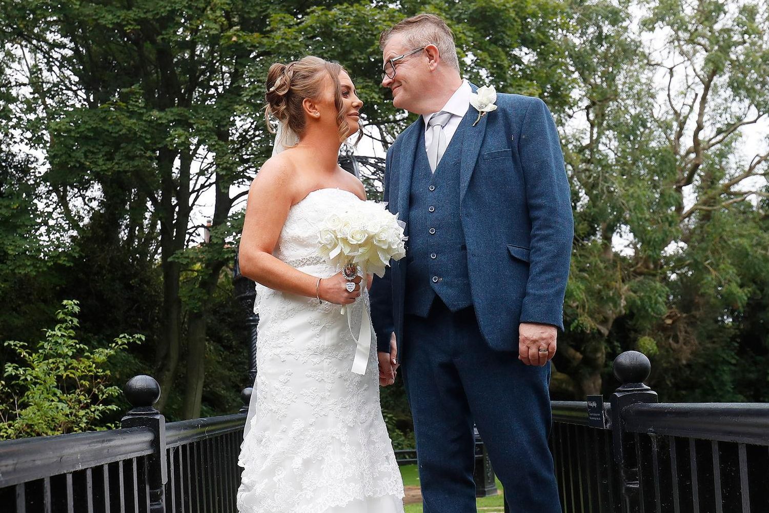 Belfast couple Clare O'Neill and Andrew Hill finally tie the knot after  years of heartache and three postponements