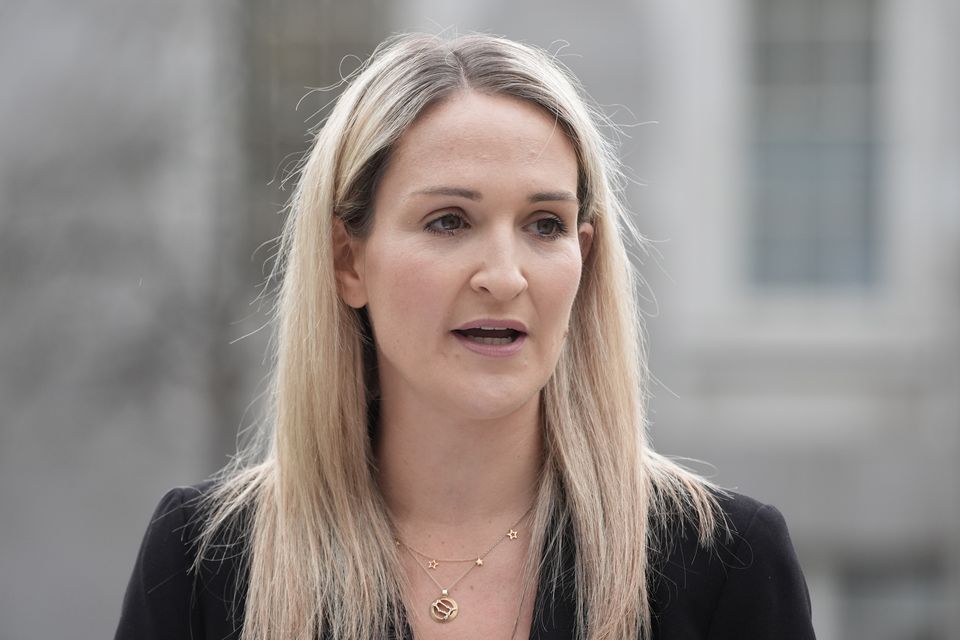 Minister for Justice Helen McEntee urged Fianna Fail to flesh out its proposals on decriminalisation (Brian Lawless/PA)