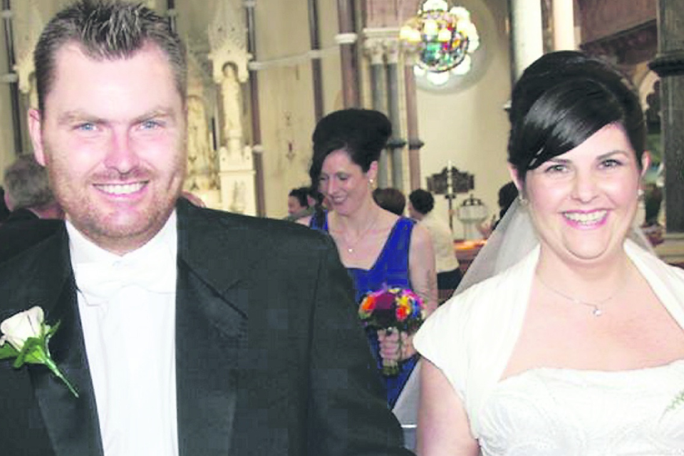 Simon and Charlotte Corr-Wilson got married at St Patrick's Church in Belfast, followed by a reception at the Grand Opera House.
