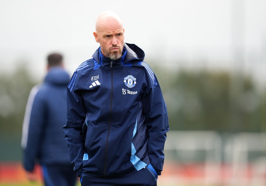 Erik ten Hag is under severe pressure at Manchester United (Martin Rickett/PA)