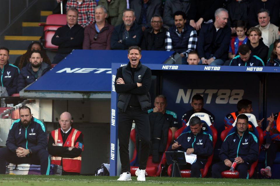 Oliver Glasner “wasn’t really concerned” by speculation over his future after Palace’s eight-game winless start (Steven Paston/PA)