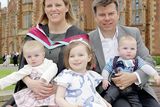 thumbnail: Anne Orr with husband Steve, twins Chloe and Adam, and Megan (3). Anne graduted with a Masters in Social Science, Organisation and Management and says she can't speak highly enough of the support she received from Queen's