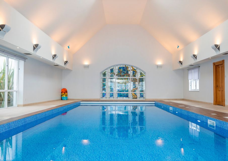 The property includes an indoor swimming pool