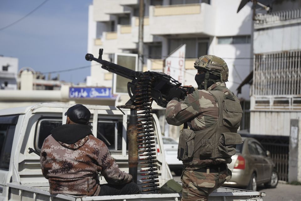 Reinforcement Syrian security forces deploy in Latakia, Syria (Omar Albam/AP)