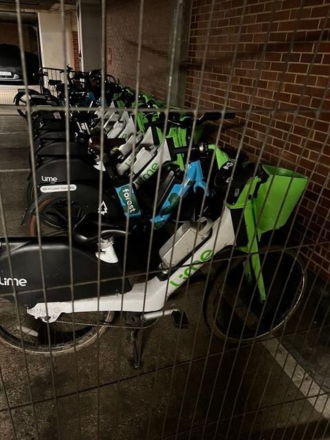 The seized e-bikes were stored in ‘a safe location’ (City of London Corporation/PA)