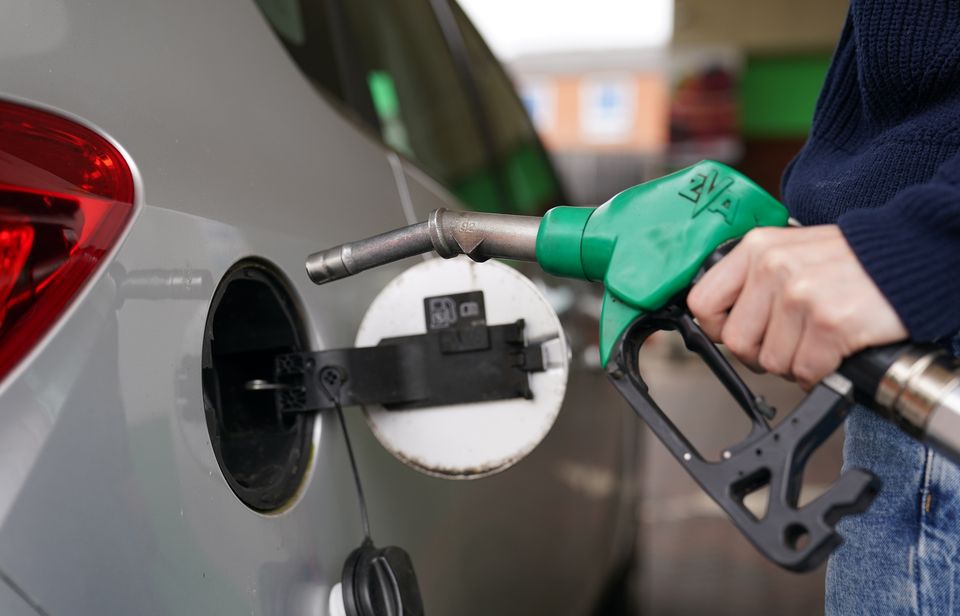 The tax on motor fuels was frozen by the Tories between 2010 and 2022, and was then cut by 5p to 52.95p per litre (Joe Giddens/PA)