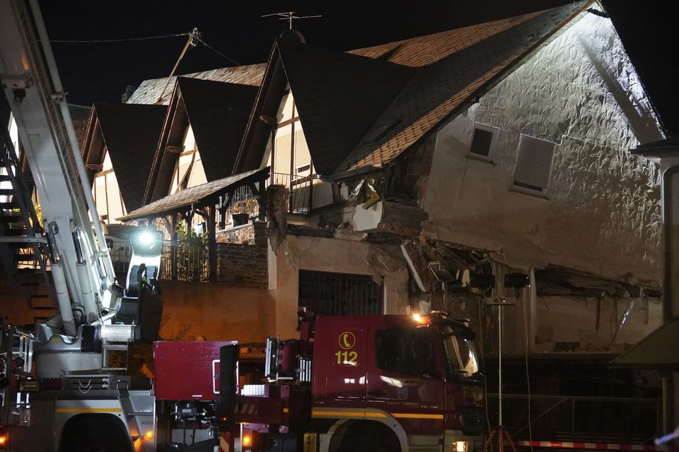 The hotel is situated by the Mosel River (Florian Blaes/dpa via AP)