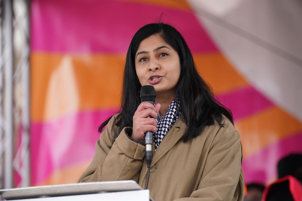 Zarah Sultana MP was among the seven Labour rebels (Yui Mok/PA)