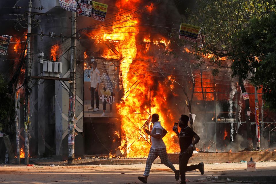 Protesters have called for Prime Minister Sheikh Hasina and her government to stand down (AP)