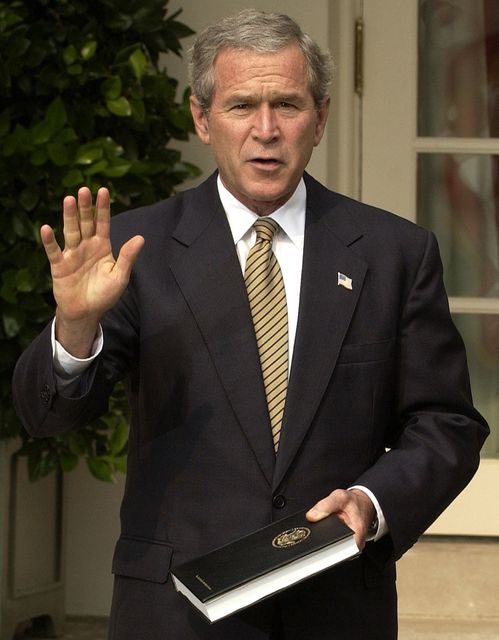 George W. Bush.  Photo: Mannie Garcia