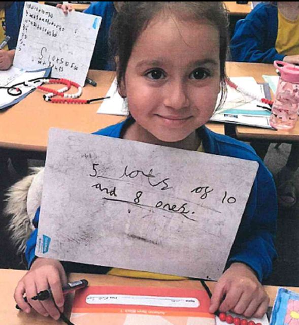 Sara Sharif at school (Surrey Police/PA) 