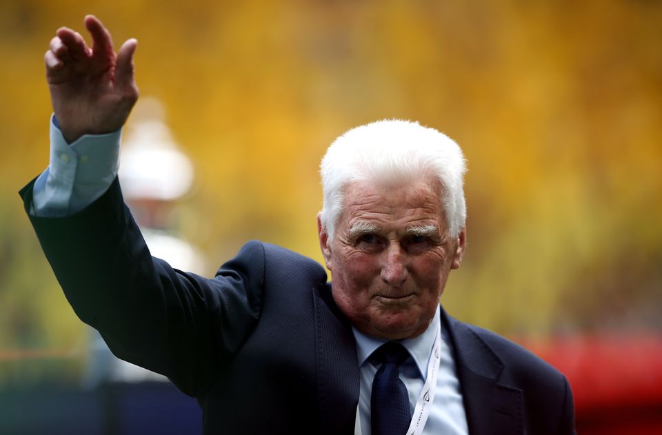 Tony Book at the 2019 FA Cup final between Manchester City and Watford (Nick Potts/PA).