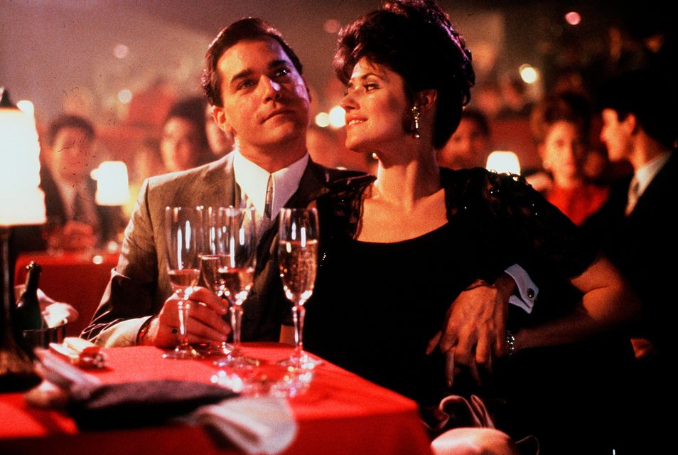 Ray Liotta and Lorraine Bracco in the film Goodfellas