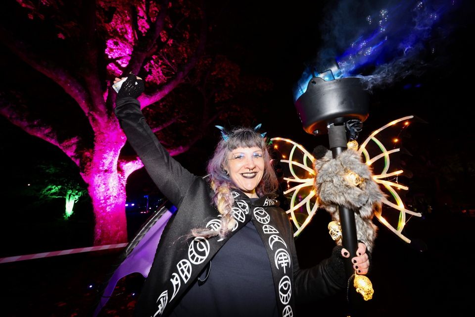 Enjoying the Halloween fun at Shaftesbury Park in Carrickfergus. Image: Steven McAuley