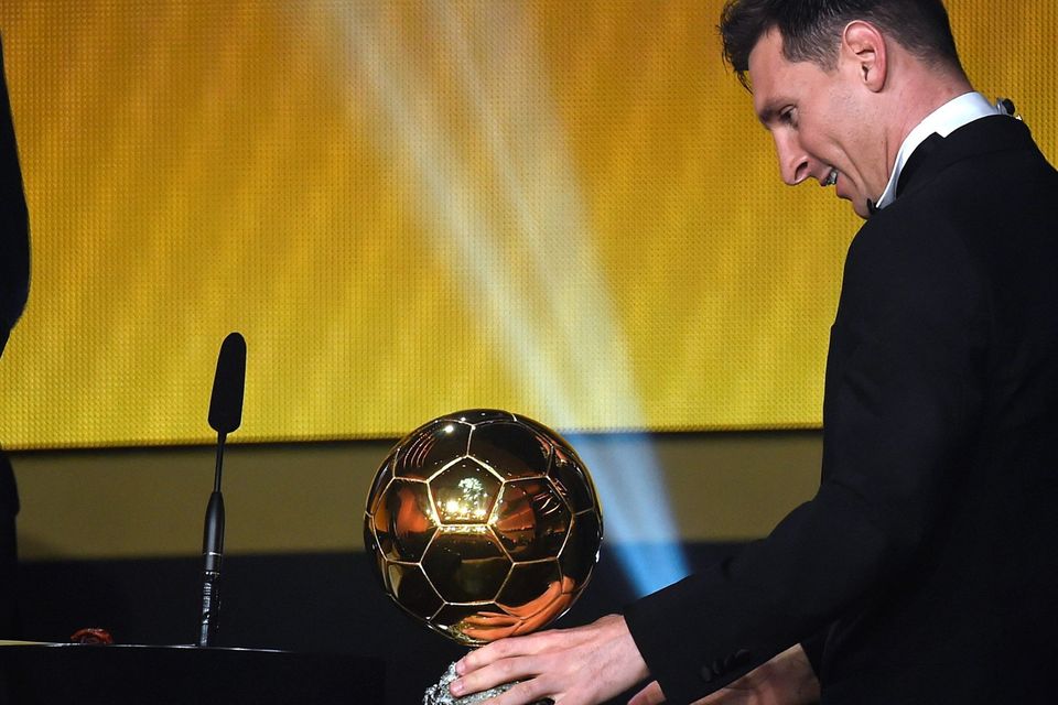 LIONEL MESSI WINS BALLON D'OR FOR THE FIFTH TIME • SoccerToday