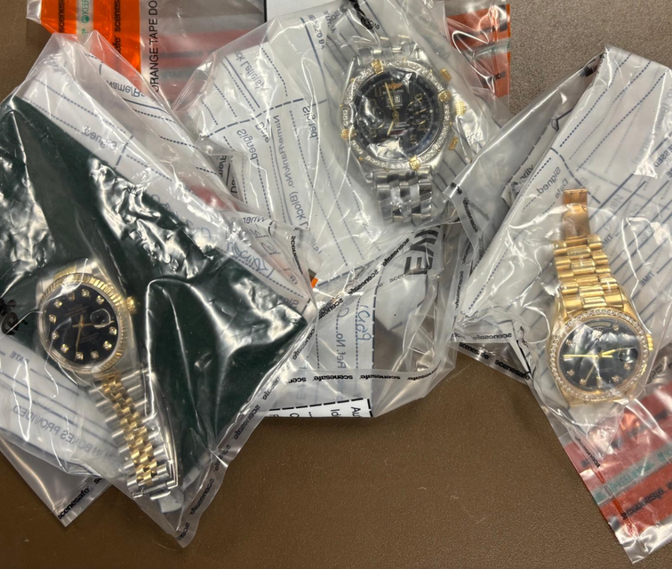 Watches were seized (PSNI/PA)