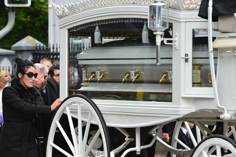 Hundreds of people gathered in Lurgan, Northern Ireland,  for the funeral Violet Crumlish, fondly described by family members as the 'Traveller Queen'