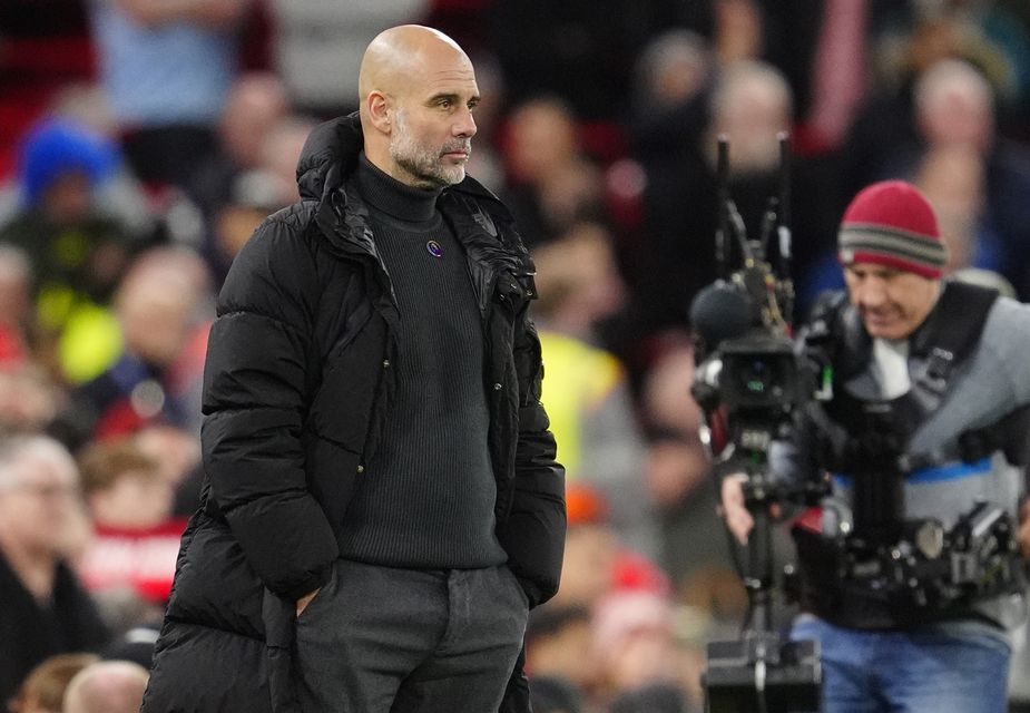 Guardiola saw his side win only once in 13 matches in all competitions just before the turn of the year (Peter Byrne/PA)