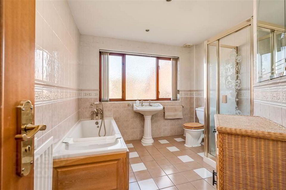 One of the bathrooms