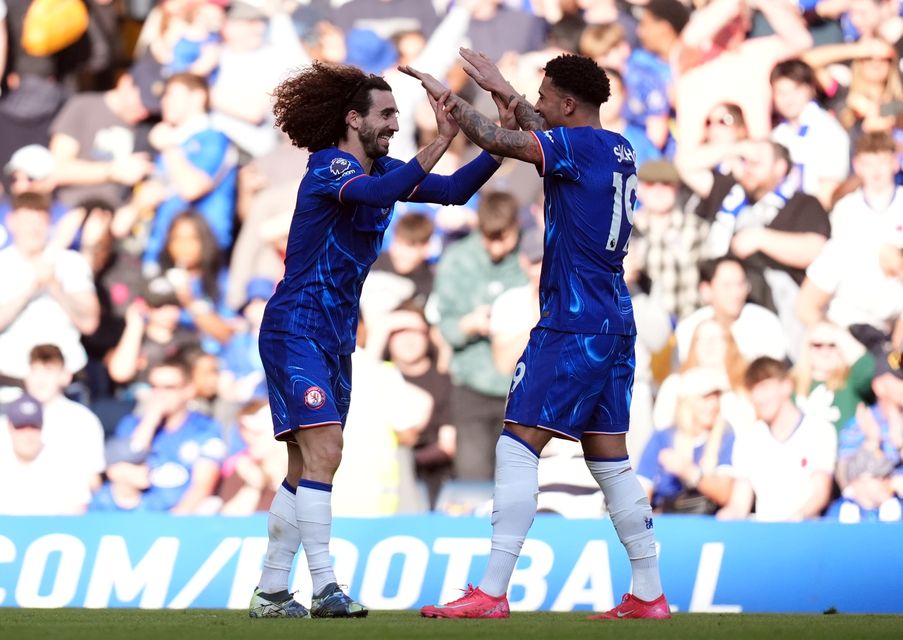 Marc Cucurella (left) scored the only goal of the game against Leicester (John Walton/PA)