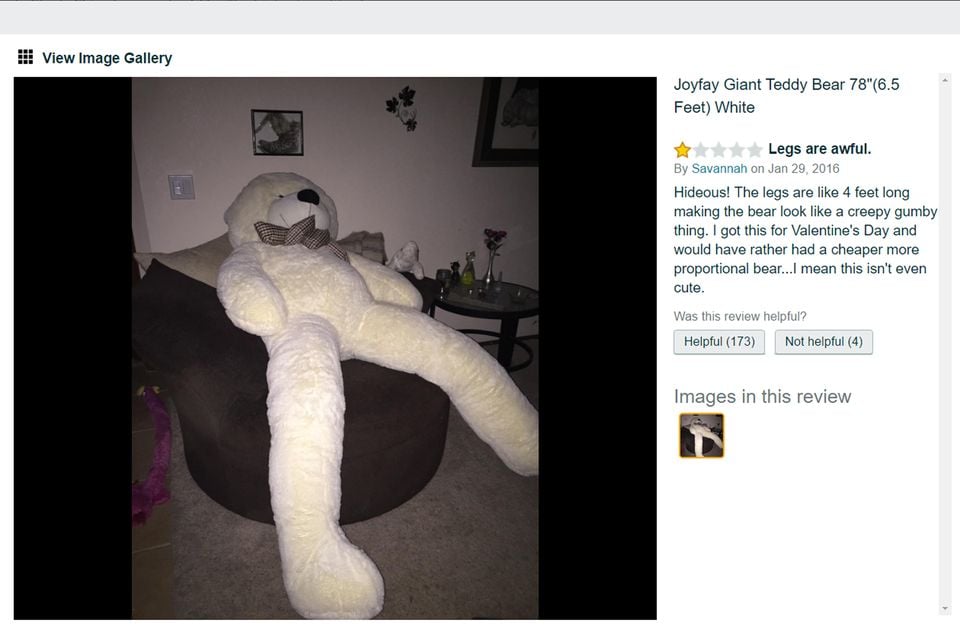 This huge teddy bear has gone viral for all the wrong reasons