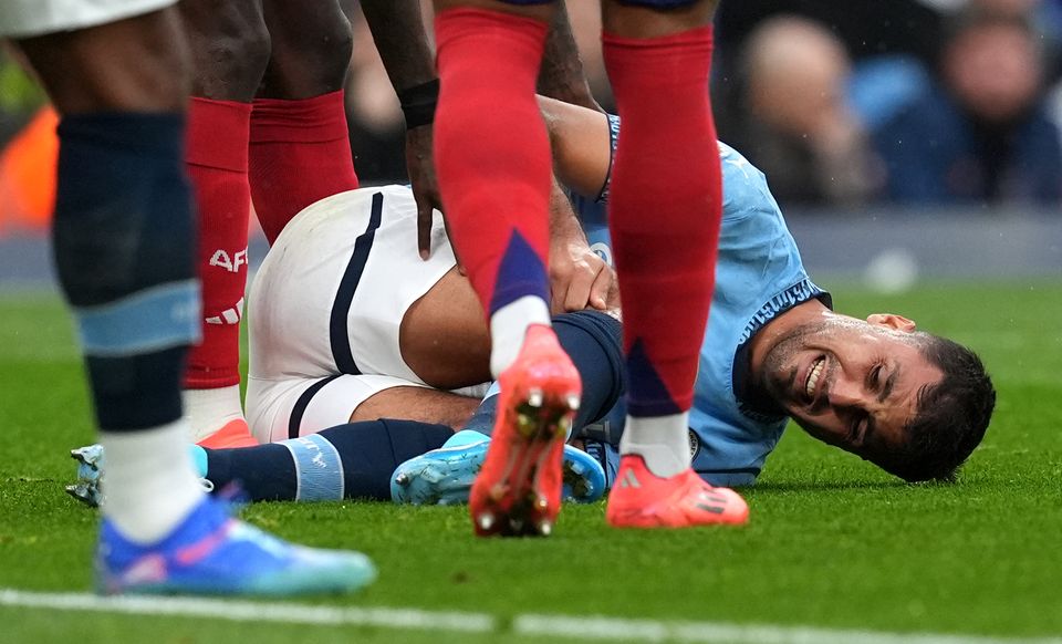 Rodri suffered a season-ending injury when City played Arsenal last September (Martin Rickett/PA)