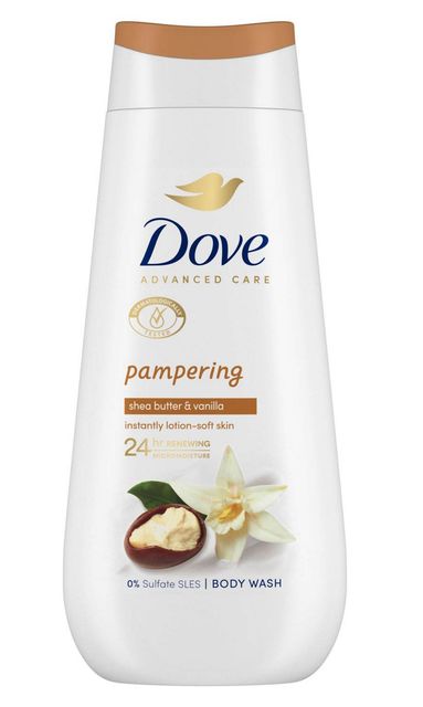 Dove Advanced Care Pampering Body Wash in Shea Butter and Warm Vanilla