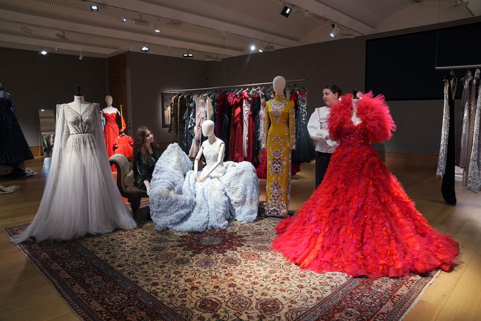 The haute couture gowns on sale are from the archives of the house of Ralph & Russo (Yui Mok/PA)