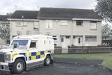 thumbnail: The scene of the murder in Clanrolla Park, Craigavon, yesterday