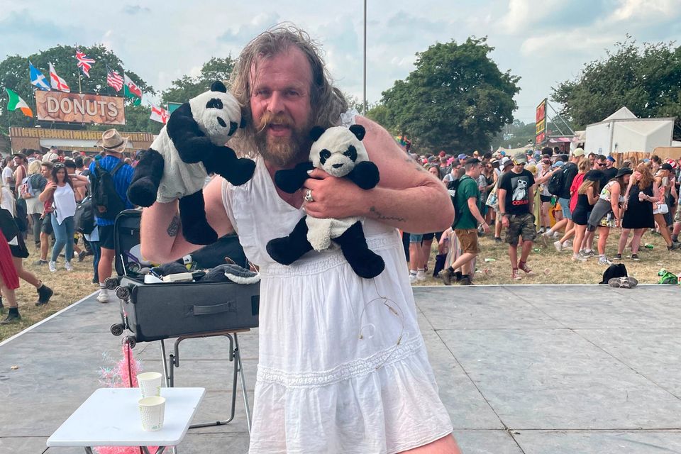 Belfast comedian Paul Currie entertains crowds at Glastonbury festival ...